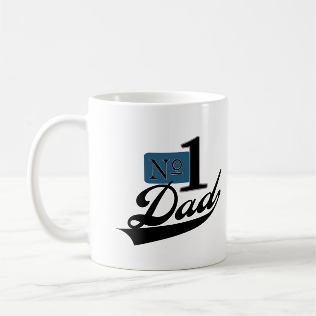 Number One Dad Coffee Mug (Left)