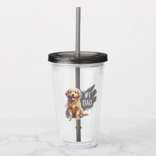 Number One Dad Custom Acrylic Tumbler