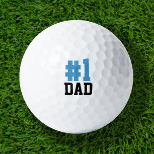 Number One Dad Father's Day Gift Golf Balls