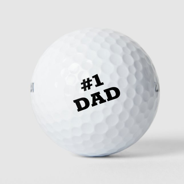 Number One Dad Golf Balls (Front)