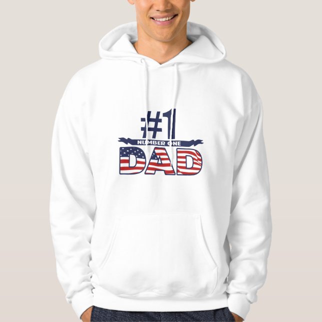 Number One Dad Hoodie (Front)