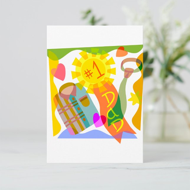 Number One Dad Invitations (Creator Uploaded)