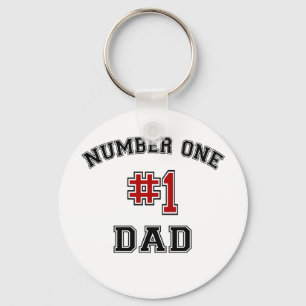Number One Dad Key Ring