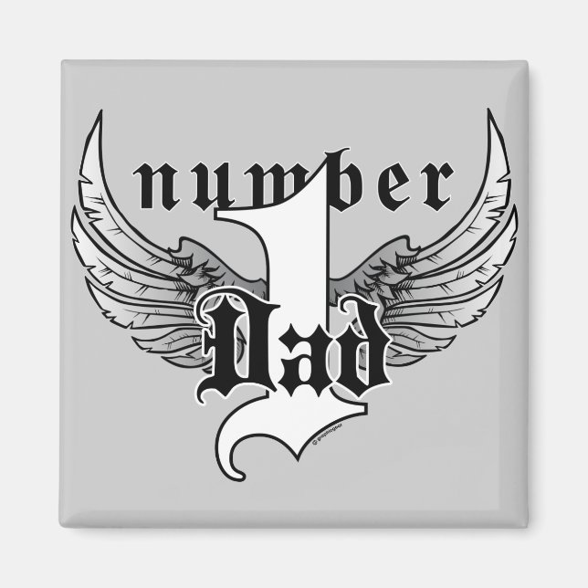 Number One Dad Magnet (Front)