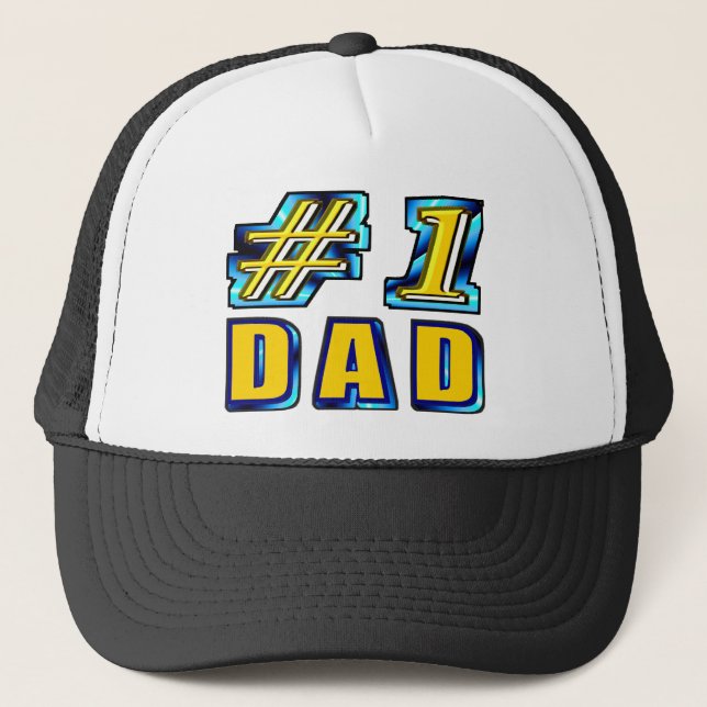 Number One Dad Trucker Hat (Front)