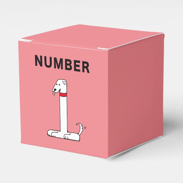Number One Dog Favour Box (Front Side)