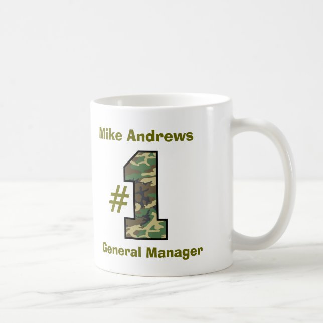 Number One General Manager V18 Coffee Mug (Right)