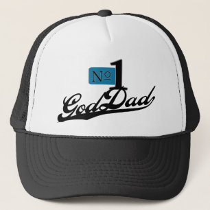 Number One GodDad Trucker Hat