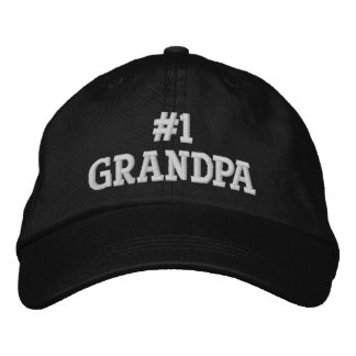 Number One Grandpa  Embroidered Hat
