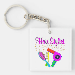 NUMBER ONE HAIR STYLIST AND BEAUTICIAN KEY RING