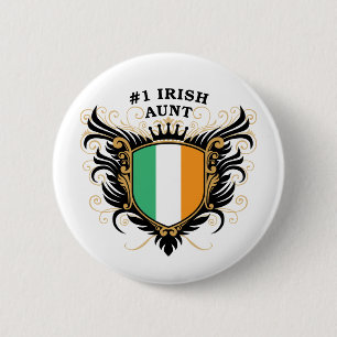 Number One Irish Aunt 6 Cm Round Badge