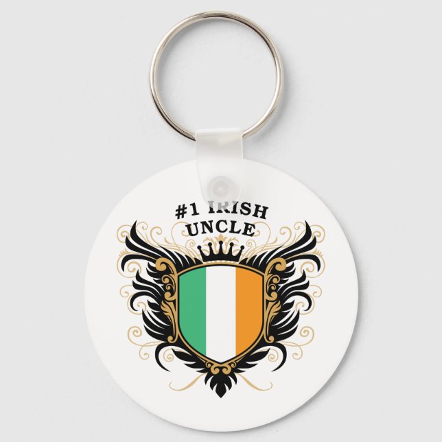 Number One Irish Uncle Key Ring (Front)