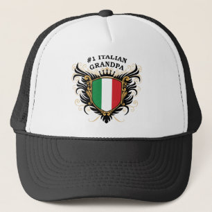 Number One Italian Grandpa Trucker Hat