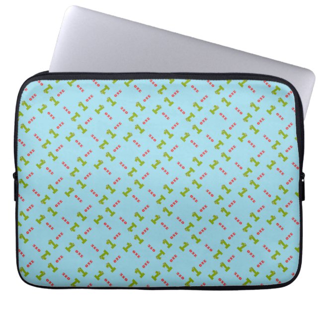 Number one laptop sleeve (Front)