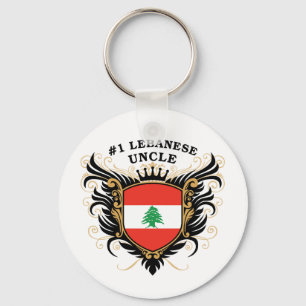 Number One Lebanese Uncle Key Ring