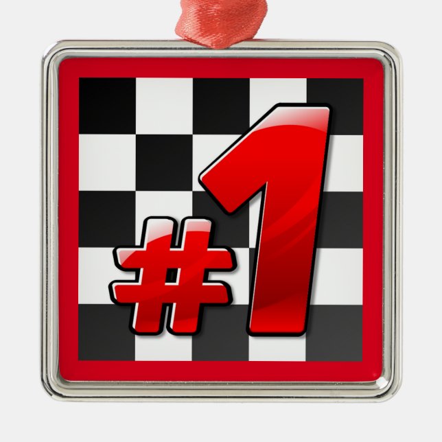 NUMBER ONE METAL TREE DECORATION (Front)