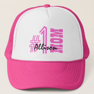 Number One Mum Best Mum Ever Custom Name V6 Trucker Hat