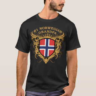Number One Norwegian Grandpa T-Shirt