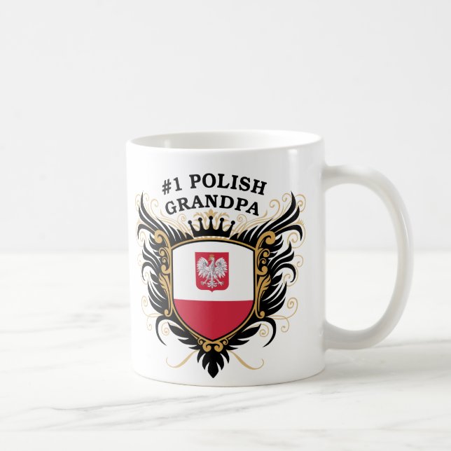 Number One Polish Grandpa Coffee Mug (Right)