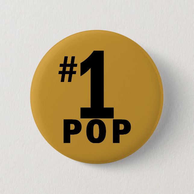 Number One Pop Products 6 Cm Round Badge (Front)