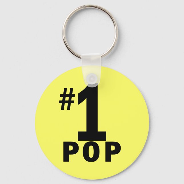 Number One Pop Products Key Ring (Front)