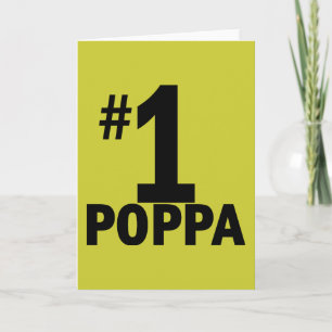 Number One Poppa Products Card