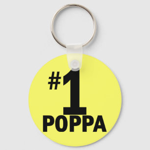 Number One Poppa Products Key Ring