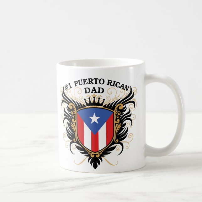 Number One Puerto Rican Dad Coffee Mug (Right)