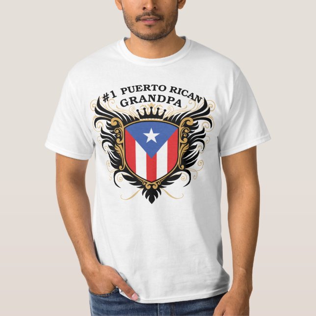 Number One Puerto Rican Grandpa T-Shirt (Front)