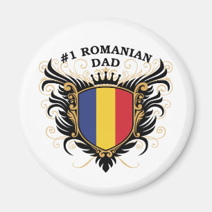 Number One Romanian Dad Magnet