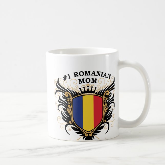 Number One Romanian Mum Coffee Mug (Right)