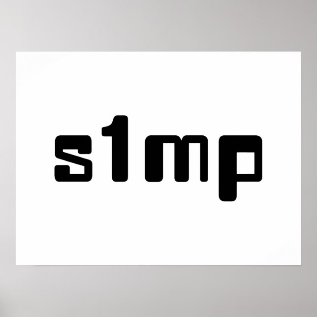 Number One Simp Poster (Front)