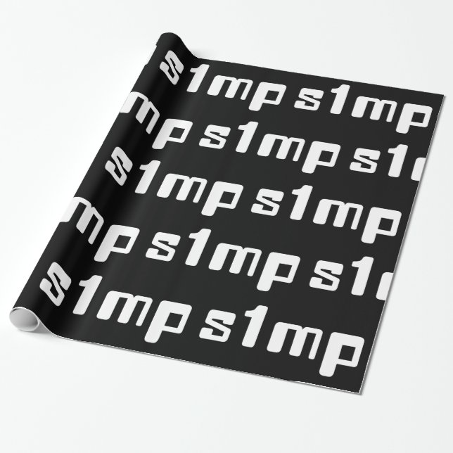 Number One Simp Wrapping Paper (Unrolled)
