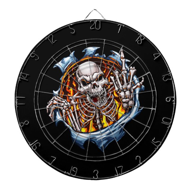 Number One Skeleton Dartboard (Front)