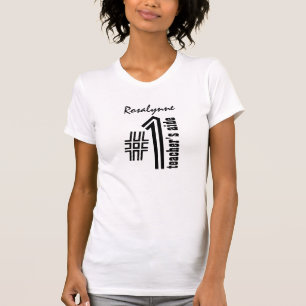 Number One TEACHER'S AIDE Custom Name V2 T-Shirt