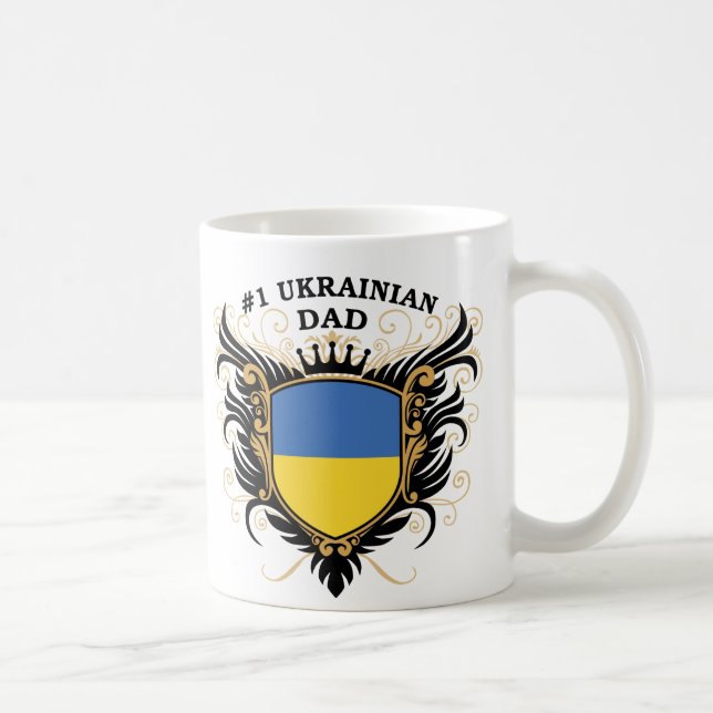 Number One Ukrainian Dad Coffee Mug (Right)