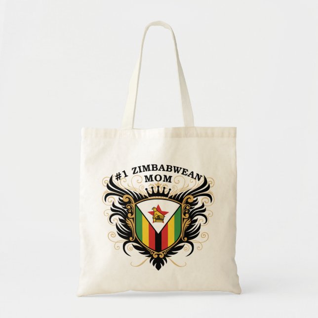 Number One Zimbabwean Mum Tote Bag (Front)