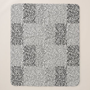 Number Pattern 01w. Offwhite BG Sherpa Blanket