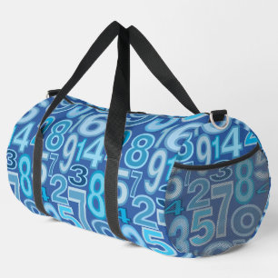 Number Pattern  Duffle Bag