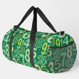 Number Pattern  Duffle Bag