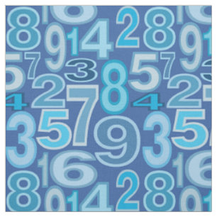 Number Pattern Fabric