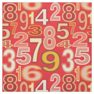 Number Pattern Fabric