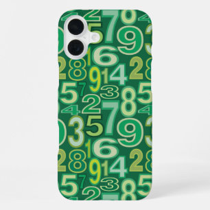 Number Pattern iPhone 16 Plus Case