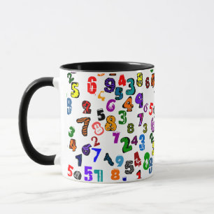 Number Pattern Mug