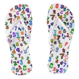 Number Pattern Thongs