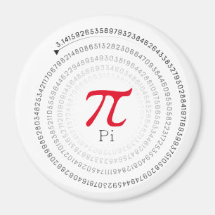 Number Pi Magnet