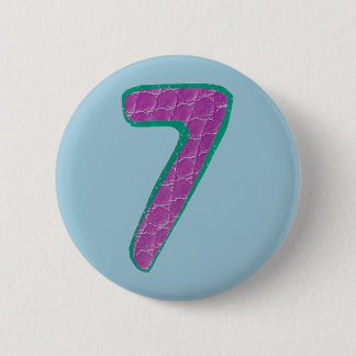 Number Seven Button