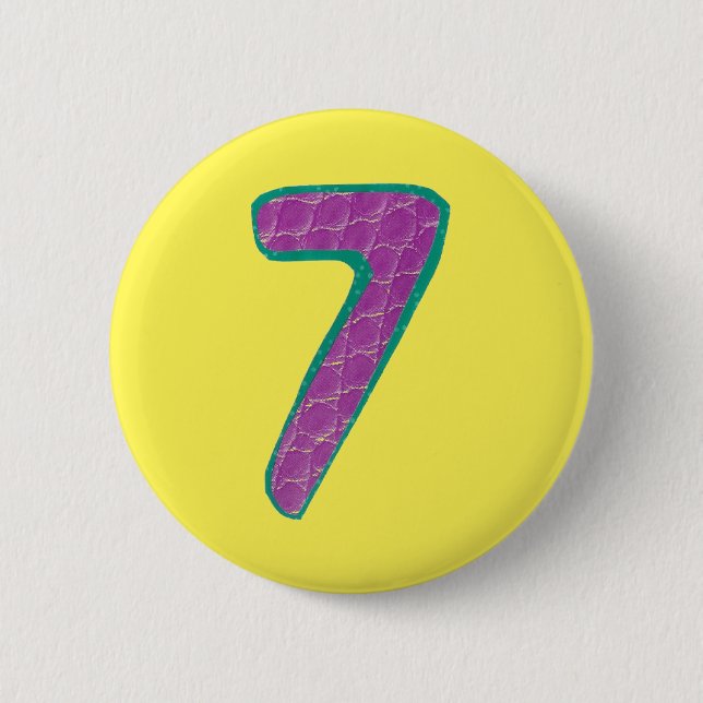 Number Seven Button (Front)