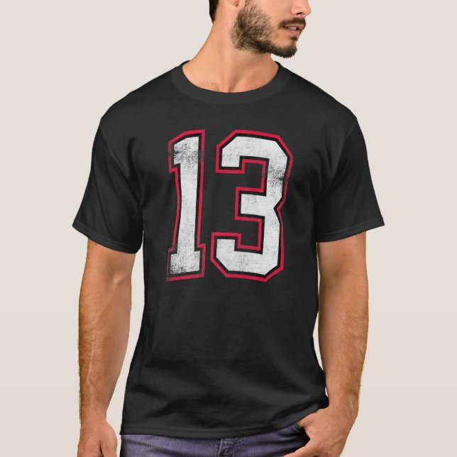 Number Thirteen 13 T-Shirt (Front)