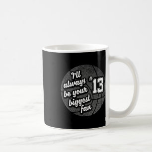 Number Thirteen 13's Biggest Fan Bysketbyll Mum Da Coffee Mug